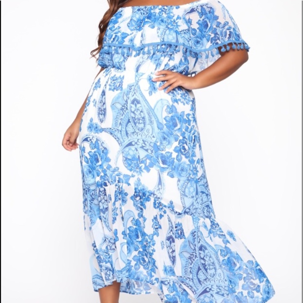 Fashion Nova Curve Beauty Begins Maxi Dress